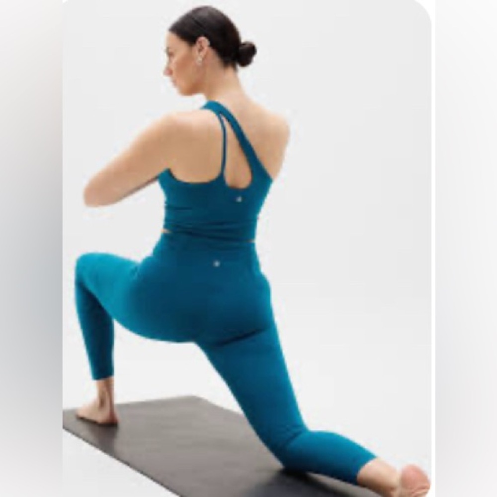 NWT Ultra High Rise Elation 7/8 Coastal Teal Tights Size XS - Picture 2 of 7